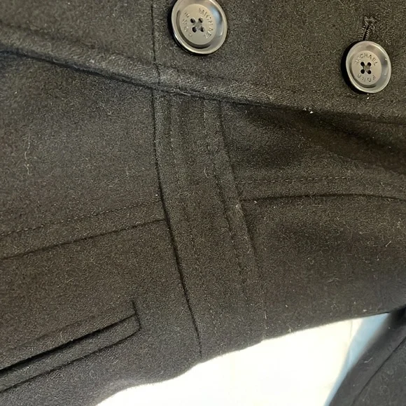 Michael Kors women’s black pea coat size S - Picture 14 of 14